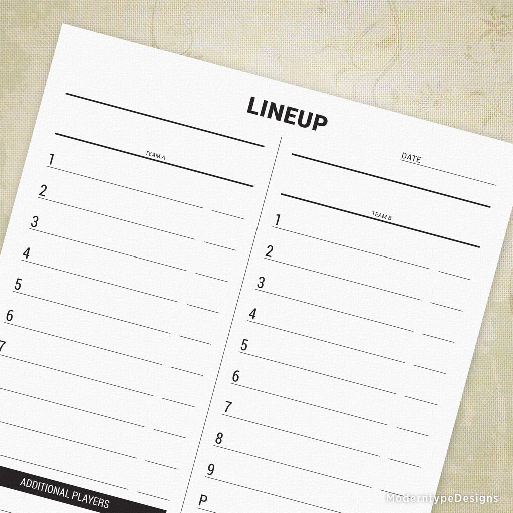 This is a photo of Printable Baseball Lineup Cards throughout batting order This is a graphic of Printable Baseball Lineup Cards throughout batting order